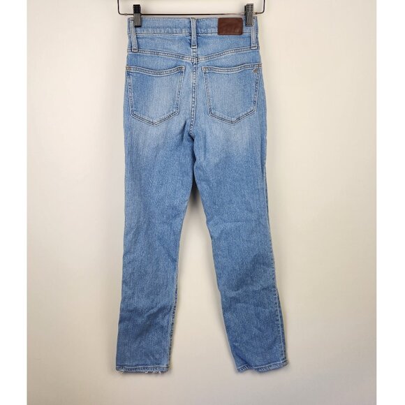 Madewell Classic Straight Light Wash Jeans sz 23 - Picture 2 of 11